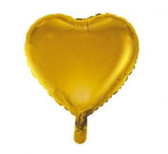 GoDan Fóliový balón 18" - Zlaté srdce