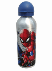 EUROSWAN Hliníková fľaša na pitie Spider-man 500ml Modrá