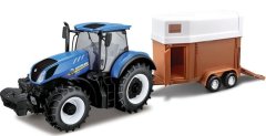 BBurago 1:32 Farm Traktor New Holland s vlečkou pre kone