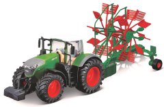 BBurago 1:50 Farm Traktor Fendt 1050 Vario with Whirl Rake