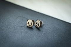 BeWooden dámske drevené náušnice Panda Earrings univerzálna