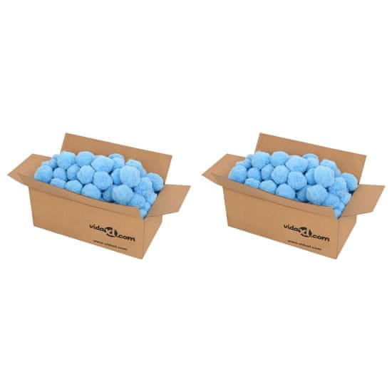 Vidaxl Antibakteriálne filtr. guľôčky do bazéna modré 1400g polyetylén