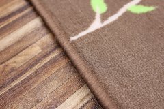 Detský kusový koberec Sovička Silk 5258 hnedý 80x120