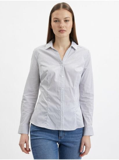 Orsay Modro-bílá dámská pruhovaná košile