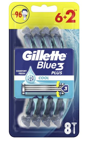 Gillette Blue3 pohotové žiletky 6+2 ks