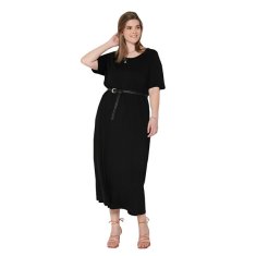 Only Carmakoma Dámske šaty CARBANDANA Regular Fit 15207944 Black (Veľkosť 5XL/6XL)