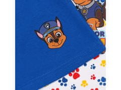 Paw Patrol Paw Patrol Marshall Chase Chlapčenské pyžamo na ramienka, biele a modré letné pyžamo 5 let 110 cm
