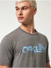Oakley Šedé pánske melírované tričko Oakley S