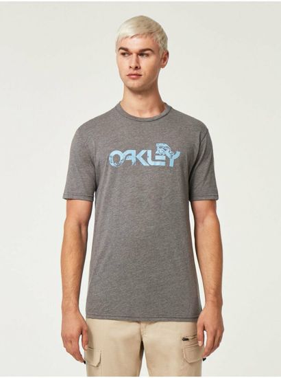 Oakley Šedé pánske melírované tričko Oakley