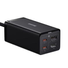 BASEUS GaN5 Pre rýchlonabíjací stolný adaptér 2x USB-C + USB-A + HDMI 67W 1,5 m kábel CCGP110201, čierna