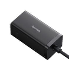 BASEUS GaN5 Pre rýchlonabíjací stolný adaptér 2x USB-C + USB-A + HDMI 67W 1,5 m kábel CCGP110201, čierna