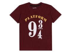 sarcia.eu Harry Potter Platform 9 3/4 chlapčenské pyžamo , chlapčenské letné pyžamo Burgundsko čierne 9 let 134 cm