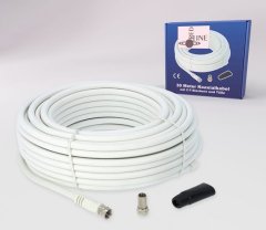 Opticum Koaxiálny kábel RED LINE 48066, 6,8 mm, 30 m, 2XF, gumová krytka
