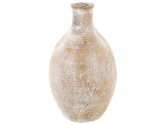 Beliani Terakotová dekoračná váza 39 cm béžová CYRENA