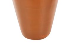 Beliani Dekoratívna terakotová váza 37 cm oranžová KARFI