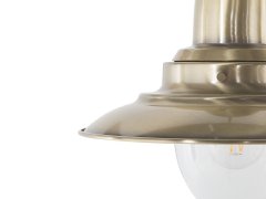 Beliani Závesná lampa vo farbe mosadze PINEGA