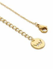 Vuch Módny pozlátený náhrdelník s mramorom Gold Plusch