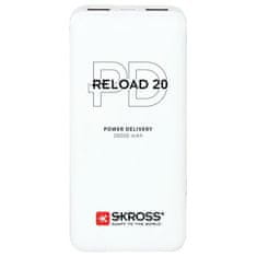 Skross Powerbank Reload 20 Power Delivery, 20000mAh, USB A+C, biely