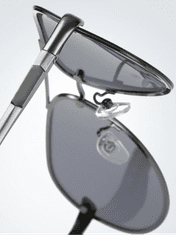 VeyRey Polarizácia okuliare pilotky Laudin stříbrná sklo