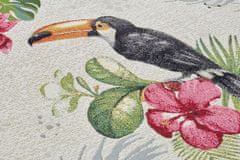 Kusový koberec Flair 105608 Tropical Dream Creme Multicolored – na von aj na doma 80x165