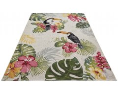 Hanse Home Kusový koberec Flair 105608 Tropical Dream Creme Multicolored – na von aj na doma 80x165