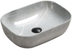 Mexen Rita keramické umývadlo na dosku 45 x 32 cm šedý kameň (21084596)