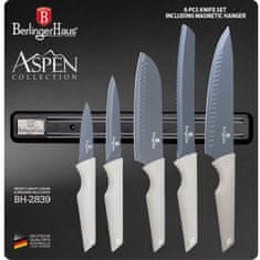 Berlingerhaus Súprava nožov s magnetickým držiakom 6 ks Aspen Collection