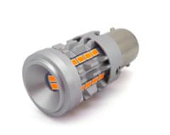 motoLEDy LED žiarovka P21W, BA15S 12-24V bez chyby oranžová Novinka 2000lm