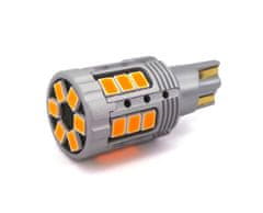 motoLEDy LED žiarovka W16W 12-24V 100% CAN oranžová bez chyby 1600lm