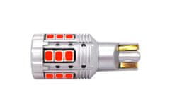motoLEDy LED žiarovka W16W 12-24V 100% CAN červená bez chyby 1600lm
