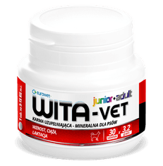 Eurowet Wita-Vet Ca/P=2 - Vitamínový Doplnok Pre Psov 3,2g 30 Tab.