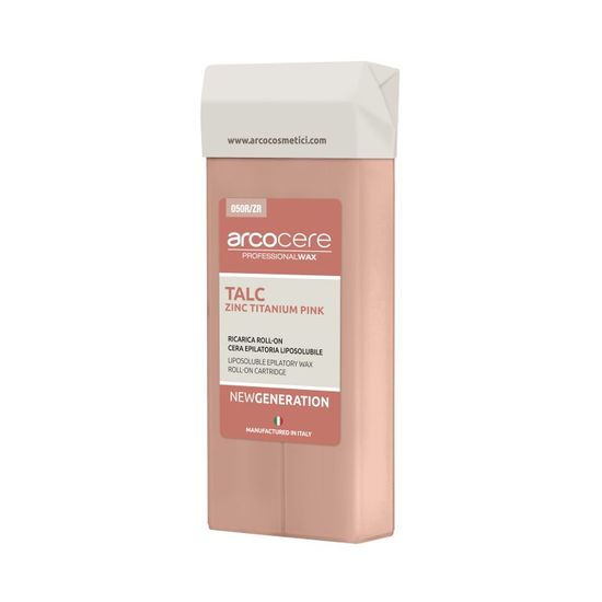 Arcocere Depilačný vosk Roll On 100 ml – talc zinok titanium pink