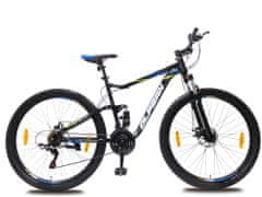 Olpran Horský bicykel Monster 27,5" full čierna / modrá