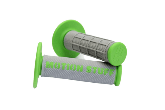 MOTION STUFF Motokrosové rukoväte - supersoft Šedo/zelené