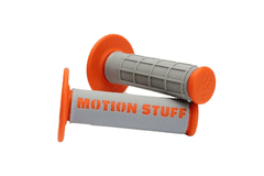 MOTION STUFF Motokrosové rukoväte - supersoft šedo/oranžová