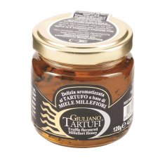 Giuliano Tartufi Kvetinový med s kúskami čiernej hľuzovky, 120 g (Lanýžový med)
