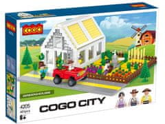 Cogo City stavebnica Skleník kompatibilná 590 dielov