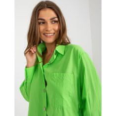 Factoryprice Dámska košeľa s vreckami FRIKA svetlo zelená TO-KS-7118.66P_398254 S