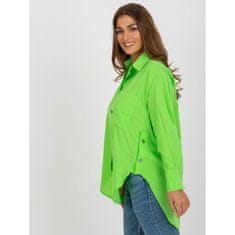 Factoryprice Dámska košeľa s vreckami FRIKA svetlo zelená TO-KS-7118.66P_398254 S