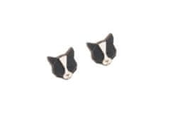 BeWooden dámske drevené náušnice Black Cat Earrings univerzálna