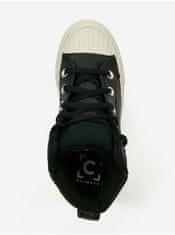 Converse Čierne chlapčenské členkové kožené tenisky Converse Chuck Taylor All Star Berkshire Boot Leather 29