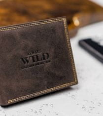 Always Wild Pánska peňaženka Kiarra tmavo hnedá Universal