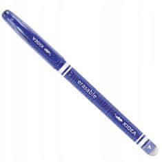 Derform Stierateľné modré guľôčkové pero s gumou 7 mm Kidea