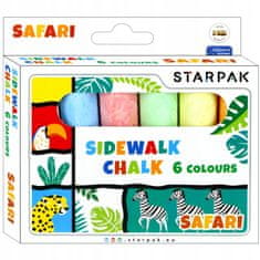 STARPAK Detské farebné kriedy 6 farieb