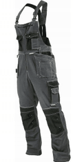 STALCO Šedo-čierne pracovné nohavice so šľapkami M