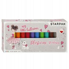 STARPAK Školská plastelína pre deti 12 farieb