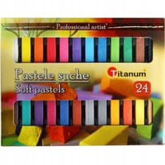 Titanum Suché pastelky pre deti 24 farieb 