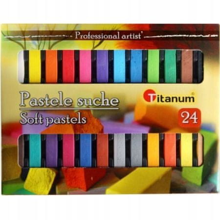 Titanum Suché pastelky pre deti 24 farieb
