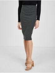 Orsay Bílo-černá dámská vzorovaná sukně XS