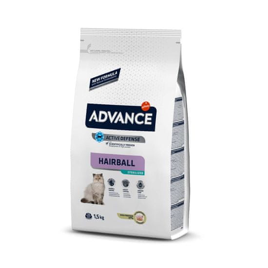 Advance Hairball Sterilized - Suché Krmivo Pre Sterilizované Mačky 1,5 Kg